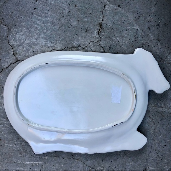 Cow plate. Platter Vintage Porcelain - Picture 3 of 6